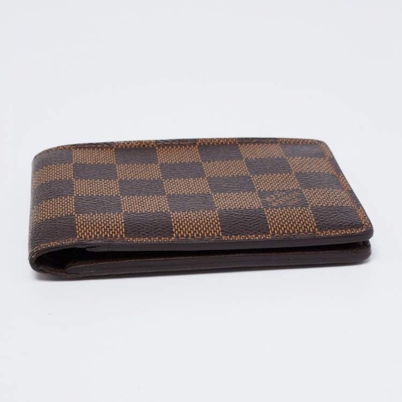 Louis Vuitton Wallet Damier Ebene Brown Multiple Bifold Authentic New with box - Picture 8 of 9